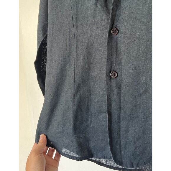 Dolce & Gabbana Linen Blazer Jacket Women’s XL Navy 2-Button Unstructured D&G - Picture 5 of 7